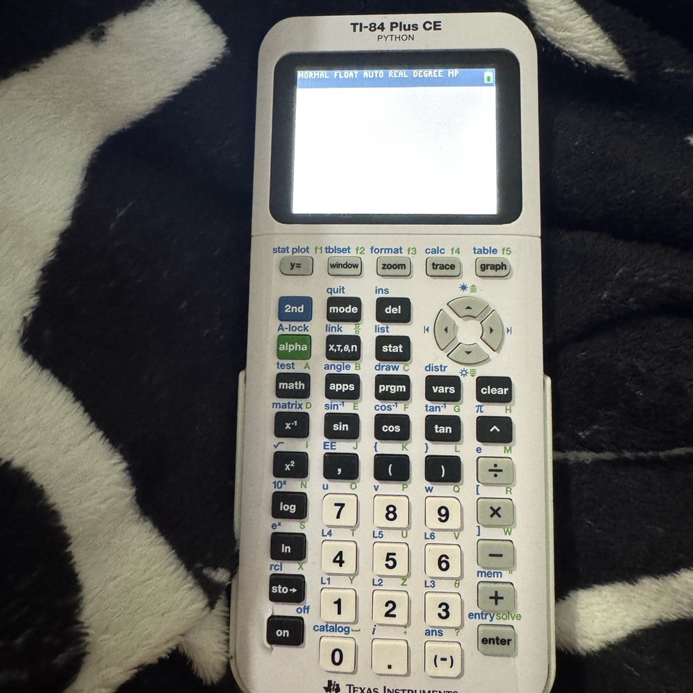 Texas Instruments TI-84 Plus CE Python White Graphing Calculator